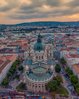 St Stephen Basilica, Budapest, Hungary-stock-foto