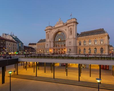 Budapest Keleti railway station, Budapest, Hungary-stock-photo