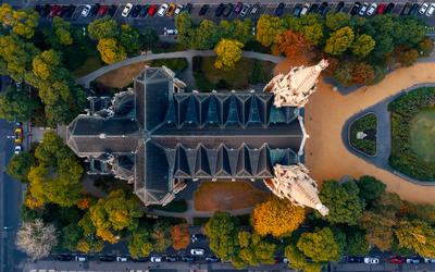 St. Elizabeth Parish Church of Arpad House-stock-foto