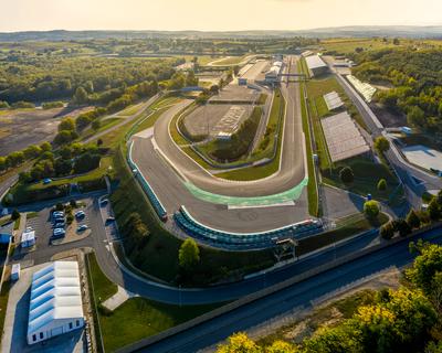 Car race track in Mogyorod, Hungary-stock-photo