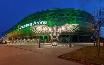 Groupama Arena in Budapeat, Hungary-stock-foto