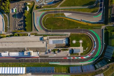 Car race track in Mogyorod, Hungary-stock-photo