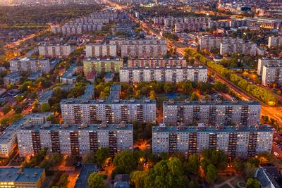 A residentials in Budapest XIX. district.-stock-photo