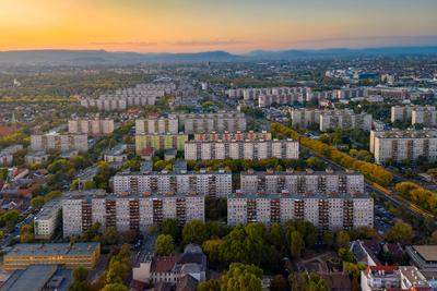 A residentials in Budapest XIX. district.-stock-photo