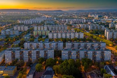 A residentials in Budapest XIX. district.-stock-photo