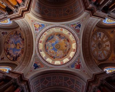 Eger gothic cathedral-stock-photo