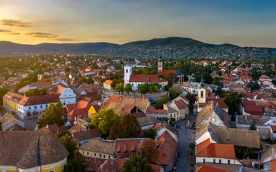 Szentendre cityscape-stock-photo