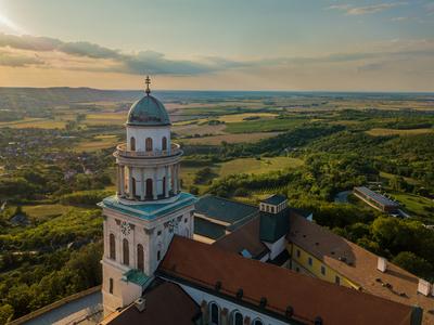 Pannonhalama Benedictine abbey.-stock-foto