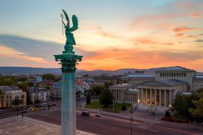 Heroes square-stock-photo