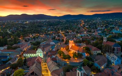 Szentendre cityscape-stock-photo