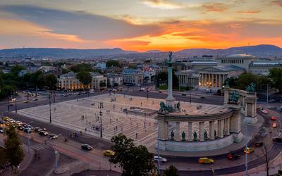 Heroes square-stock-photo