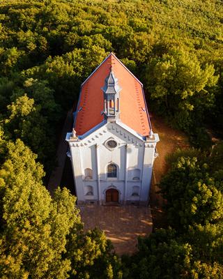 Chapel of the Blessed Virgin in Pannonhalma, Hungary.-stock-photo