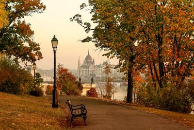 Budapest morning cityscape with hungarian parliament.-stock-photo