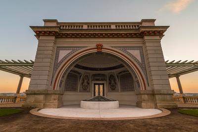 Hall of Varkert bazar in Budapest.-stock-photo