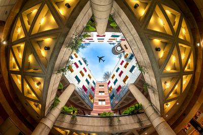 Look up picture in London-stock-photo