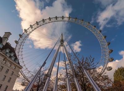 11.07. London, UK, London, The London eye with perspective-stock-photo