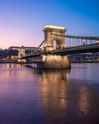 Amazing photo about Szechenyi Chain bridge-stock-foto