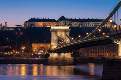 Amazing photo about Szechenyi Chain bridge.-stock-photo