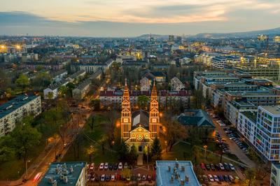 St Michael Roman catholic church, Budapest-stock-foto