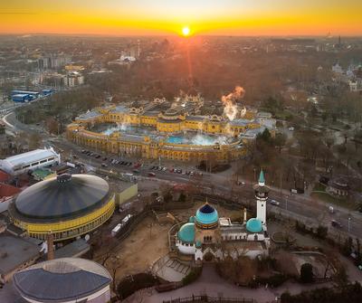 Europe Hungary Budapest Szechenyi thermal Bath-stock-photo