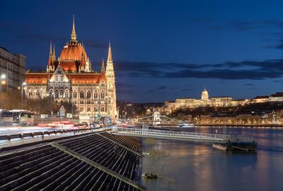 Europe Hungary Budapest. Hungarian Parliament building-stock-foto