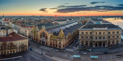 Europe Hungary Budapest great market-stock-photo