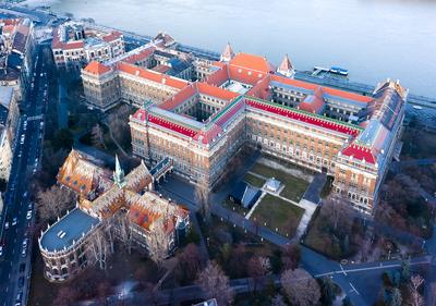 Europe, Hungary, Budapest university of technology and economics. Muegyetem. BME.-stock-photo