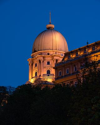 Europe Hungary Budapest. Main tower of Buda castle-stock-foto