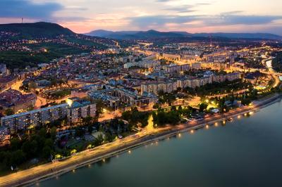 Hungary Budpesr. Aerial cityscape about old buda District-stock-photo