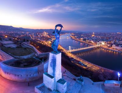 04.02.2020. Europe Hungary Budapest  Liberty statue-stock-foto