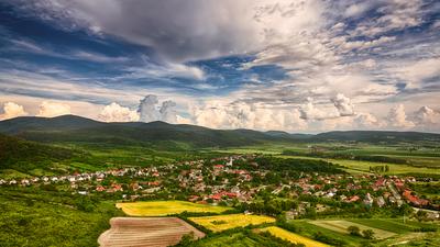 Europe Hungary Boldogkovaralja town-stock-photo