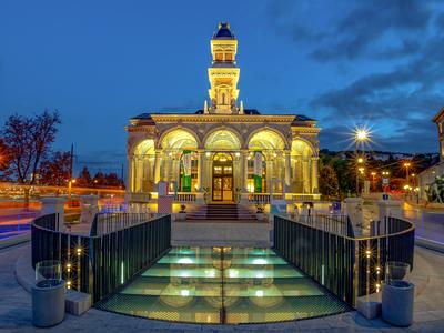 Europe Hungary Budapest Ybl Buda creative house-stock-photo