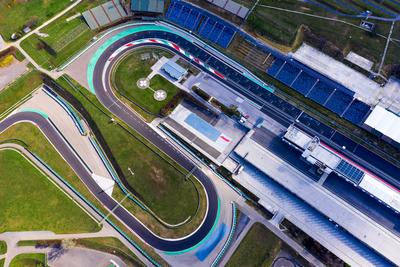 Europe Hungary Mogyorod Hungaroring. Official Forma 1 race track-stock-photo