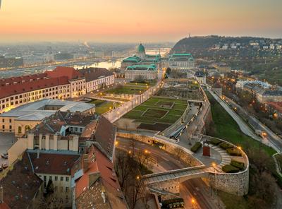 Europe Hungary Budapest Buda Catle-stock-foto