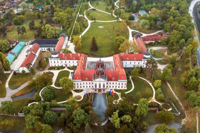 Hungary Godollo. Royal castle.-stock-foto