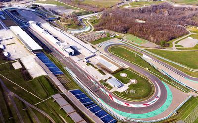 Europe Hungary Mogyorod Hungaroring. Official Forma 1 race track-stock-foto
