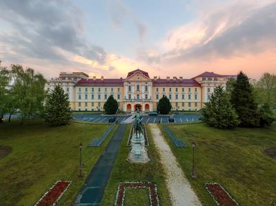 Hungary Godollo. St Stpehen University-stock-foto