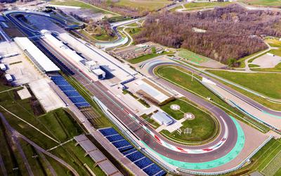 Europe Hungary Mogyorod Hungaroring. Official Forma 1 race track-stock-foto