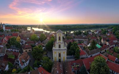 Hungary. Saint Peter Paul catholic church-stock-photo