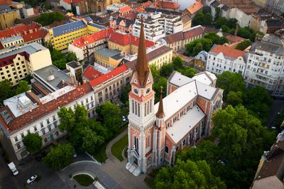 Church of St. Francis of Assisi in Budapest-stock-foto