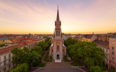 Church of St. Francis of Assisi in Budapest-stock-foto