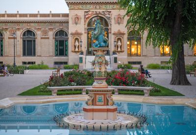 The Millenium house in City park of Budapest-stock-photo