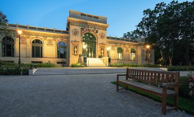 The Millenium house in City park of Budapest-stock-photo