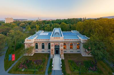 The Millenium house in City park of Budapest-stock-photo