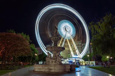 Budapest eye ferris wheel-stock-foto