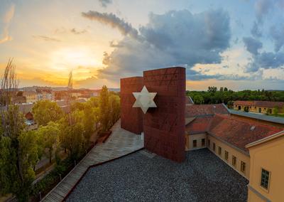 Holocaust memorial center in Budapest Hungary-stock-foto
