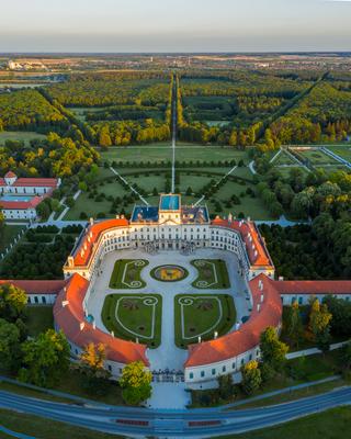 The Esterhazy Palace near to Sopron in Fertod, Hunary-stock-photo