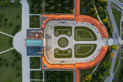 The Esterhazy Palace near to Sopron in Fertod, Hunary-stock-foto