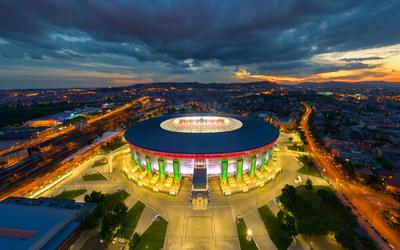 Paukás Aréna Budapest.-stock-photo