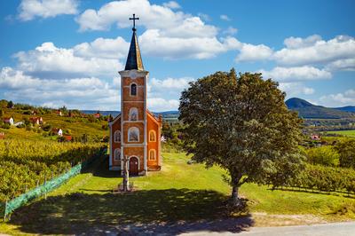 Poland cahpel in Hungary next to Hegymagas town-stock-photo